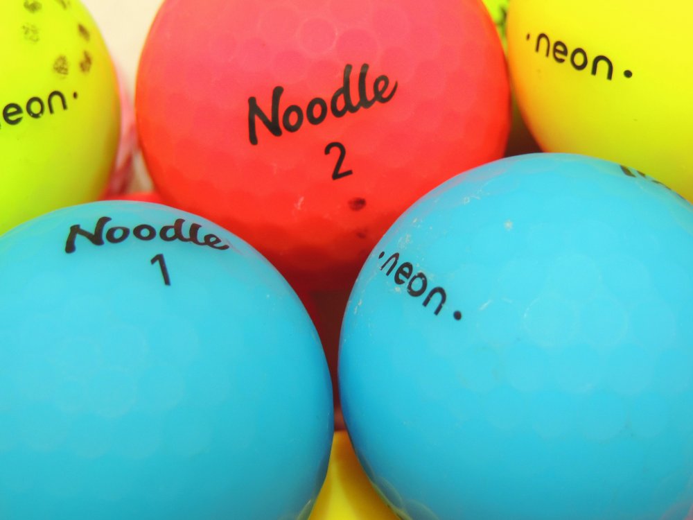noodle neon red golf balls